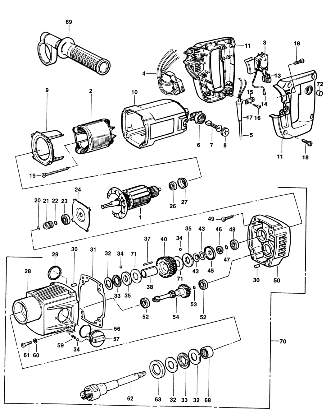 Elu DIAMANT-1-B Type 1 Diamond Drill Spare Parts