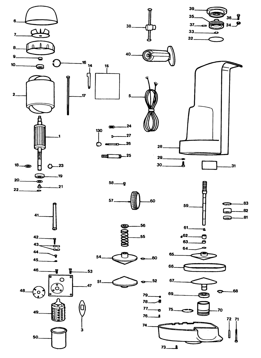 Elu MVA34-----B Type 1 Automatic Feed Spare Parts