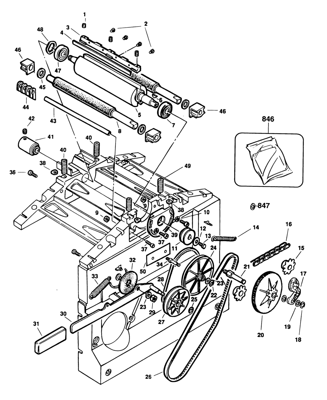 Elu EPT1901-3-C Type 1 Planer Thicknesser Spare Parts