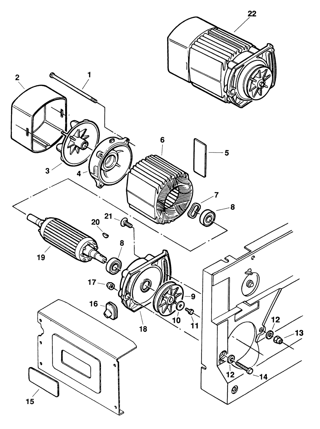 Elu EPT1901-3-D Type 1 Planer Thicknesser Spare Parts