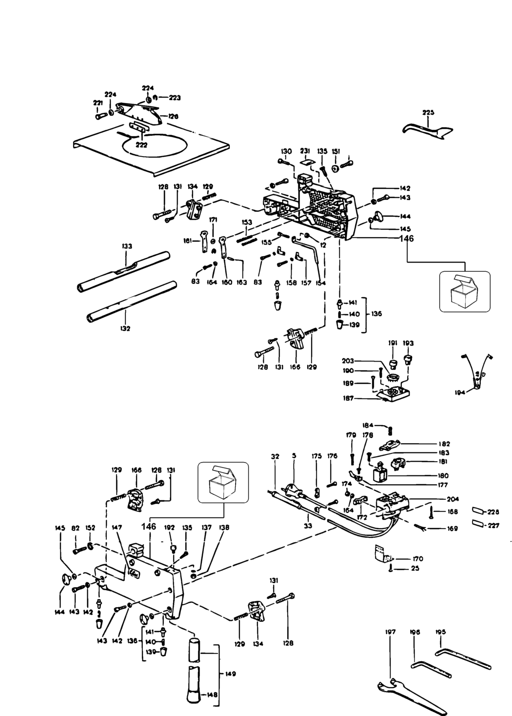 Elu TGS173----E Type 1 France Table Spare Parts