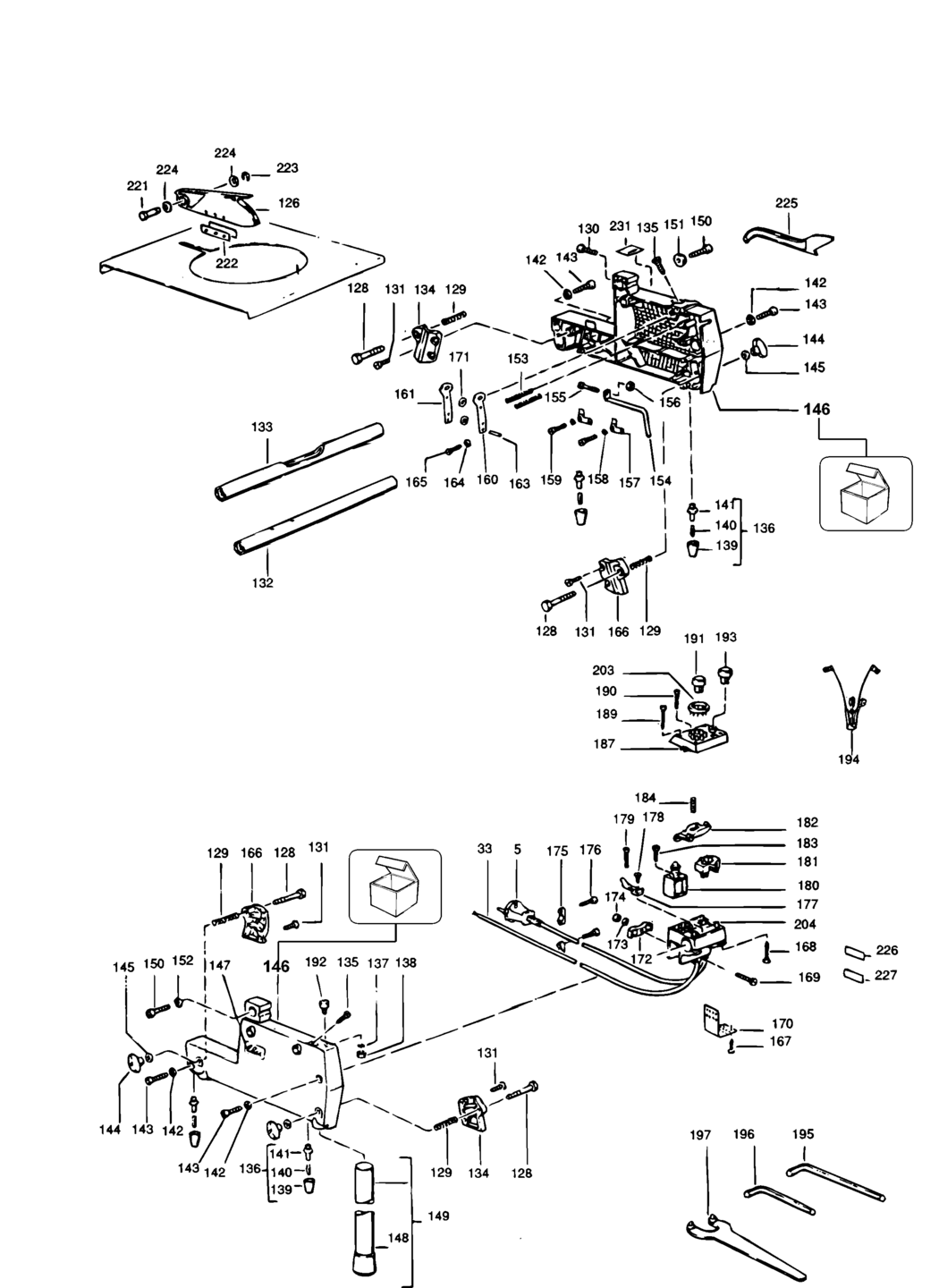 Elu TGS170----H Type 1 Table Spare Parts