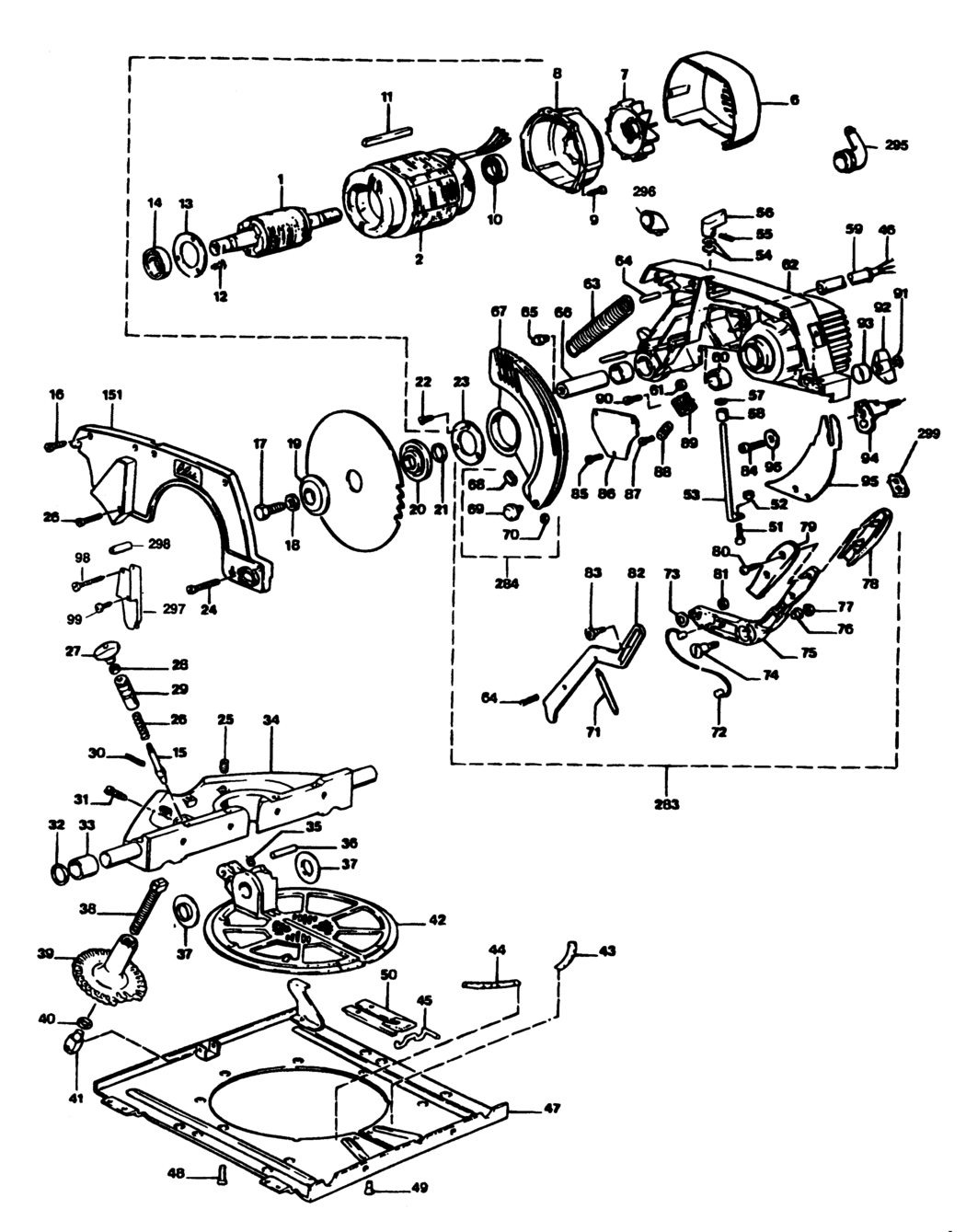 Elu TGS171----L Type 1 Motor Spare Parts