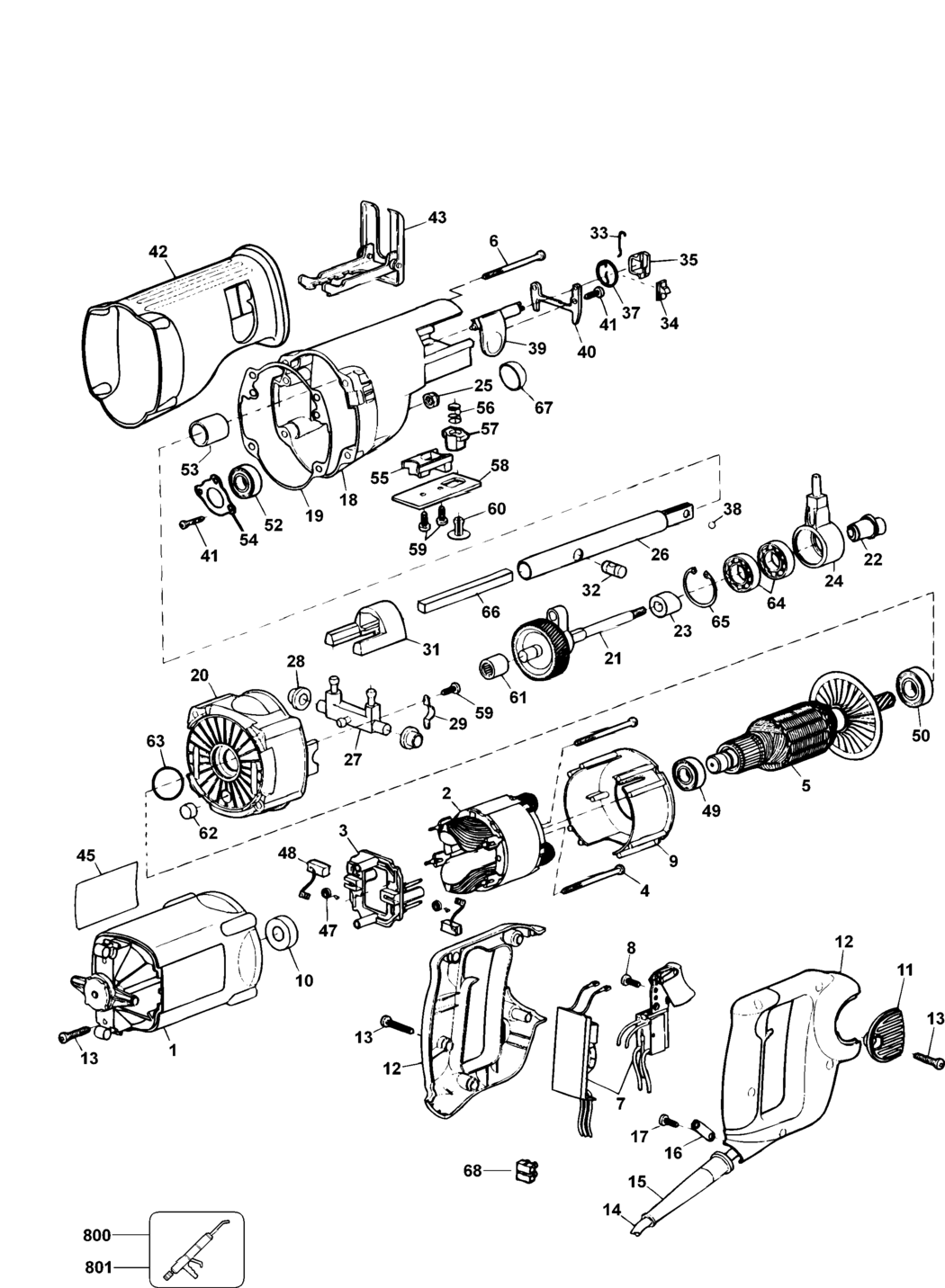 Elu TS815E Type 2 Cut Saw Spare Parts