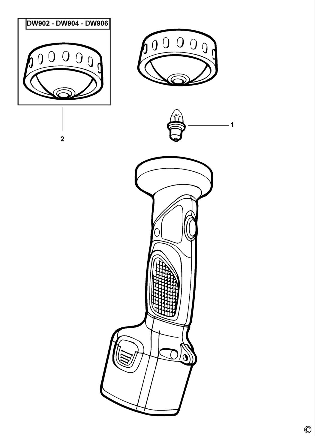 Dewalt DW904 Type 1 Torch Spare Parts