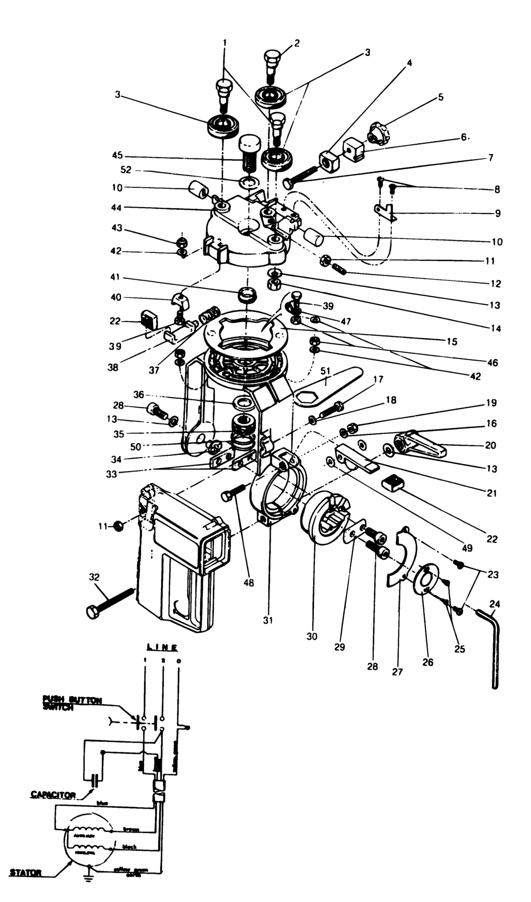 Dewalt DN890-----C Type 1 Radial Arm Saw Spare Parts