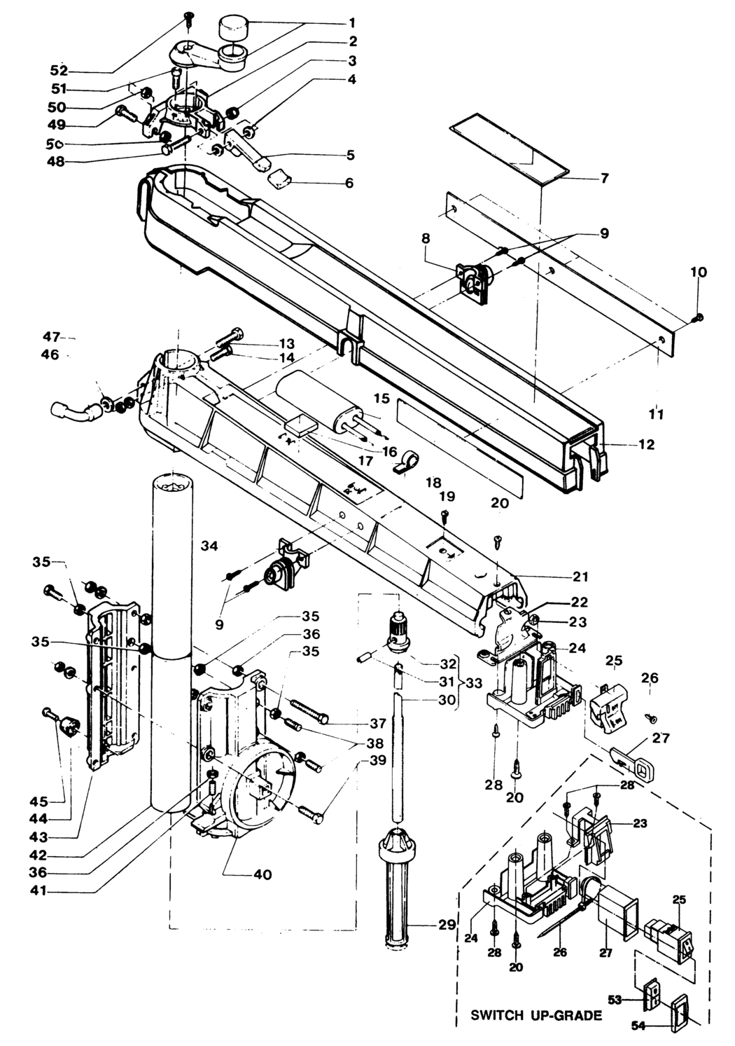 Dewalt DW1201----B Type 1 Radial Arm Saw Spare Parts