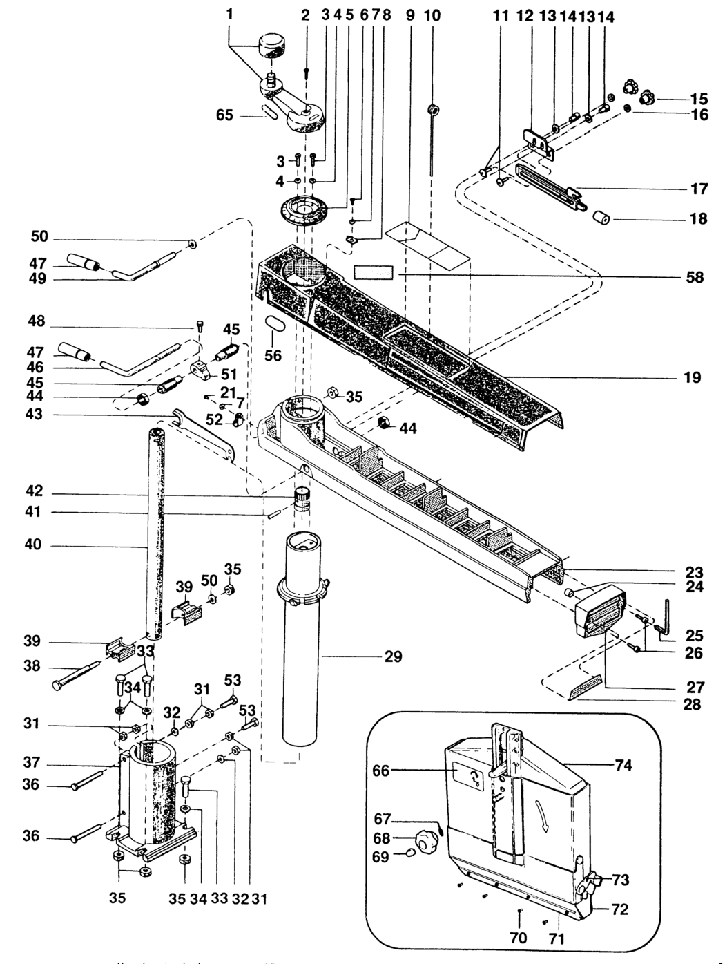 Dewalt DW1251----A Type 1 France Radial Arm Saw Spare Parts