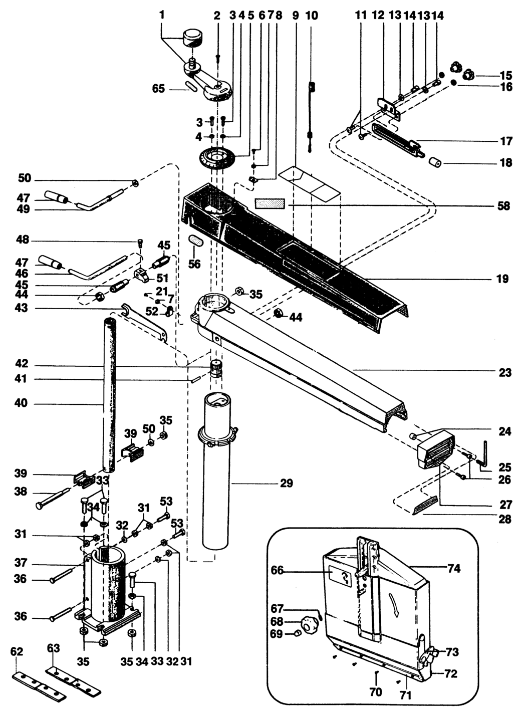 Dewalt DW1501----A Type 1 Radial Arm Saw Spare Parts