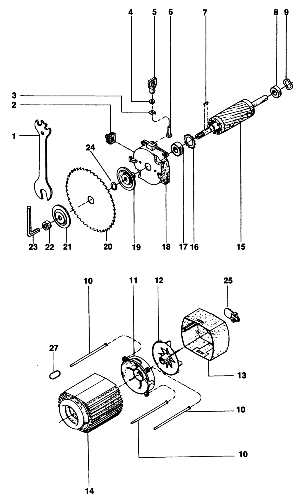 Dewalt DW1501----B Type 1 Radial Arm Saw Spare Parts