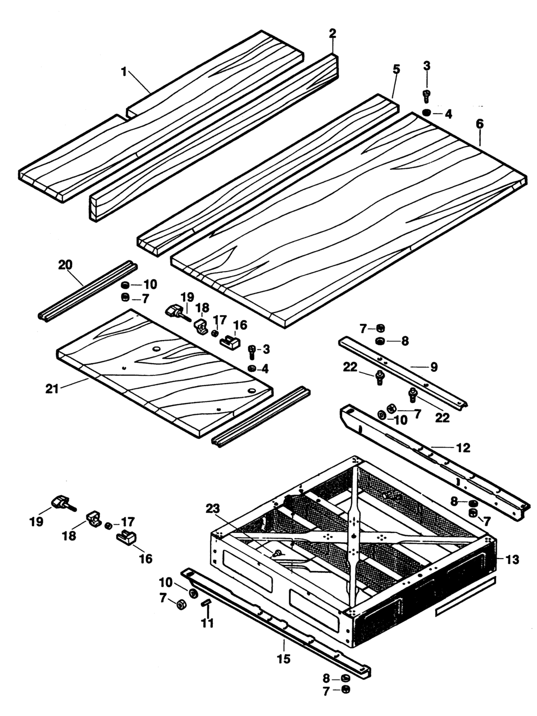 Dewalt DW1501----F Type 1 Radial Arm Saw Spare Parts