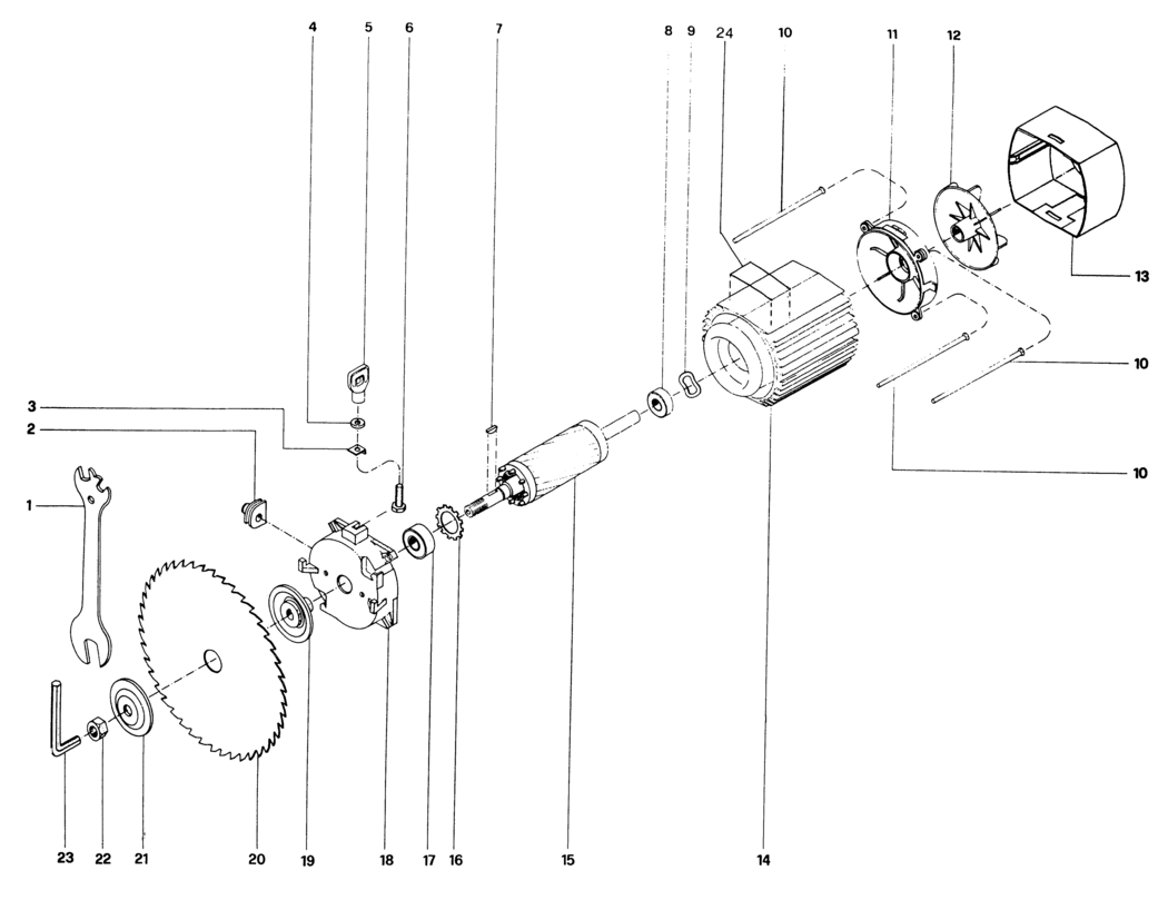 Dewalt DW1751----D Type 1 Radial Arm Saw Spare Parts