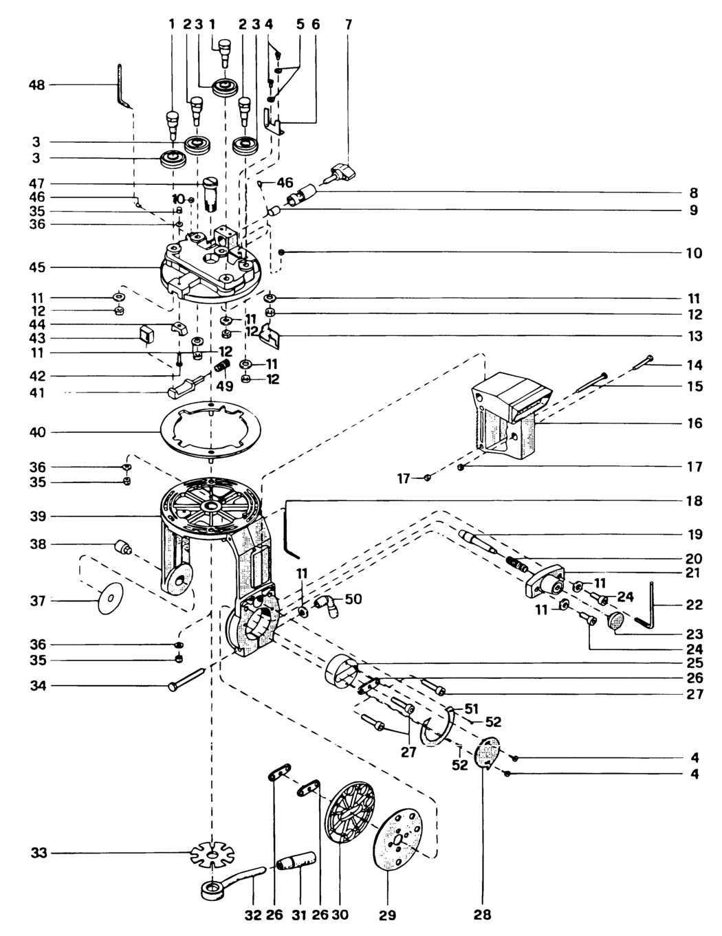 Dewalt DW8003----C Type 1 Radial Arm Saw Spare Parts