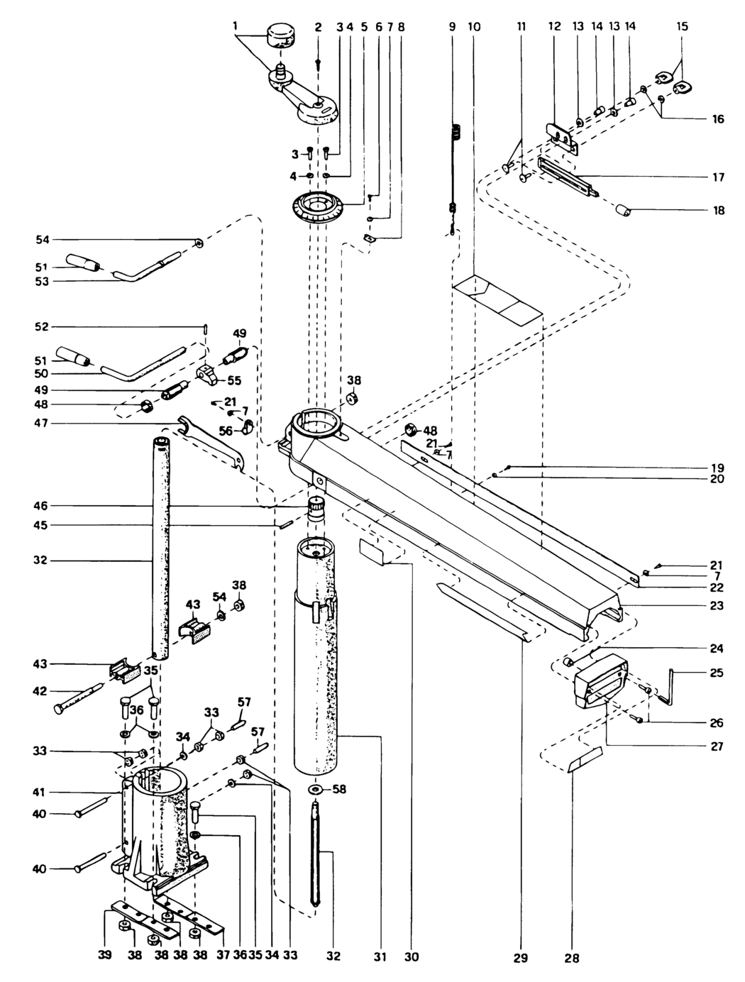 Dewalt DW8101----A Type 1 Radial Arm Saw Spare Parts