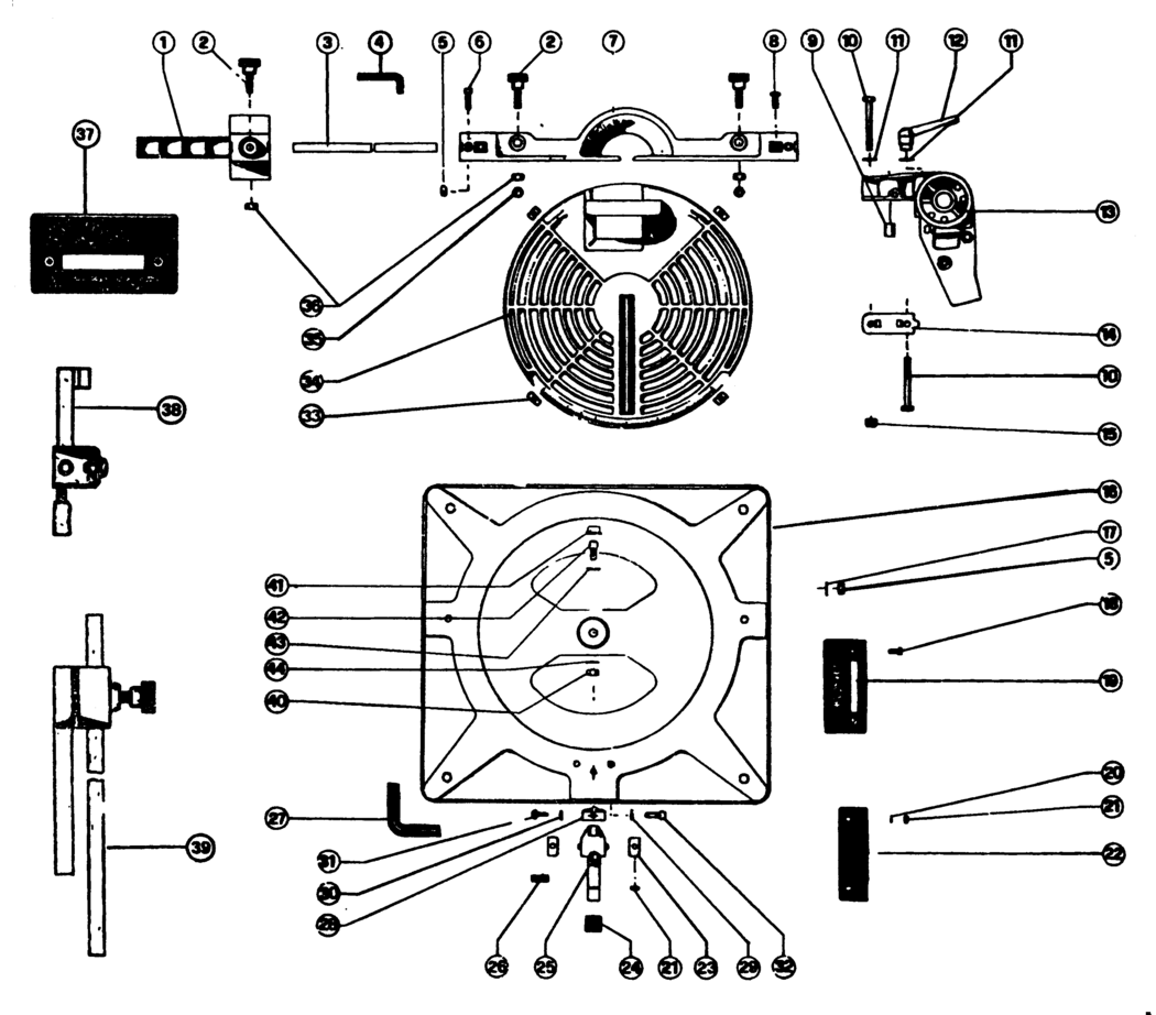 Dewalt DW252-----C Type 1 Mitre Saw Spare Parts