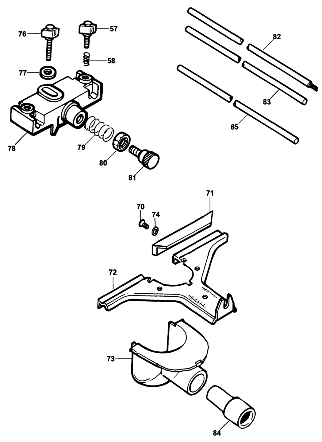 Dewalt DE6913 Type 1 Guide Fence Spare Parts