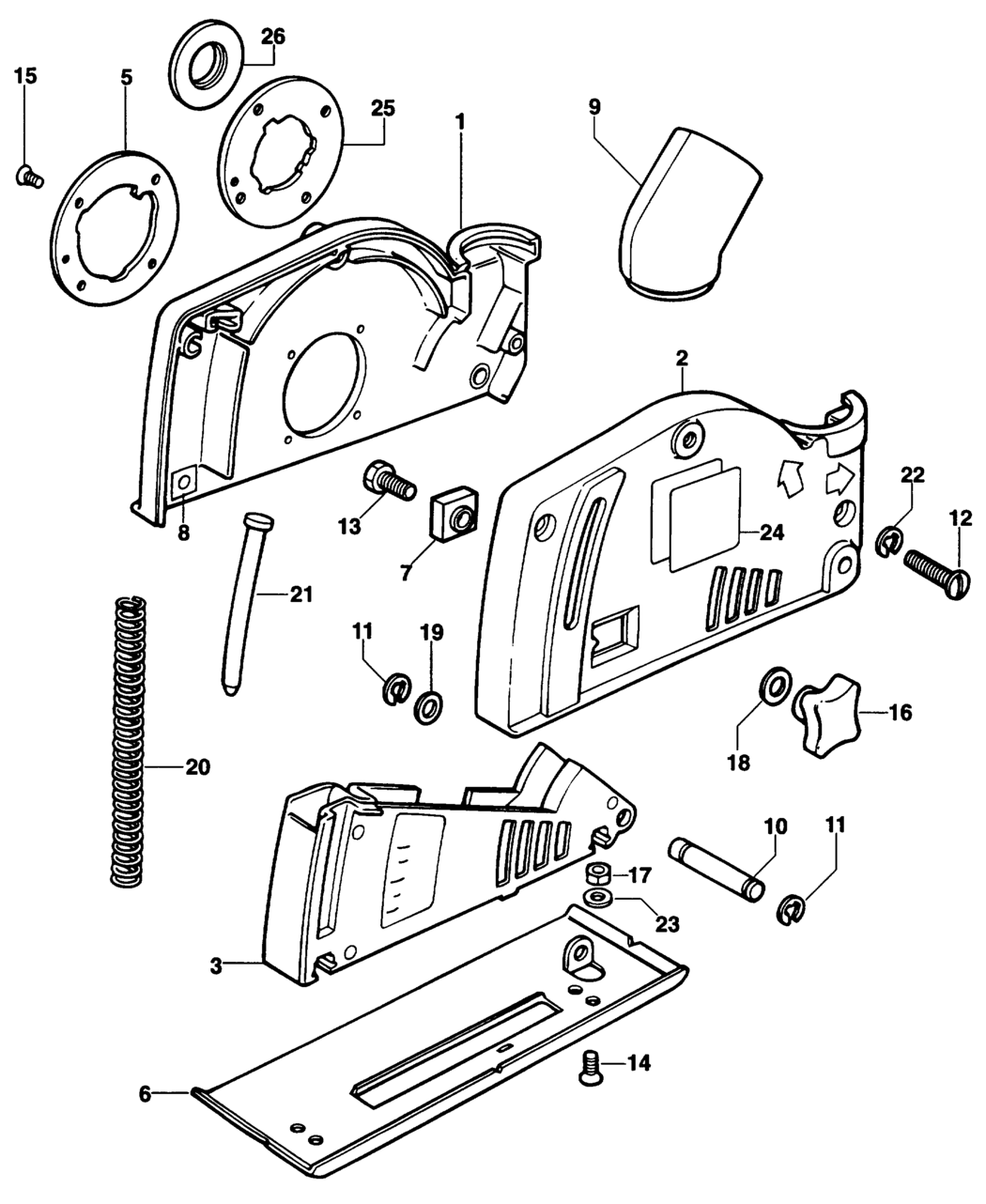 Dewalt DE8201 Type 1 Guard Spare Parts