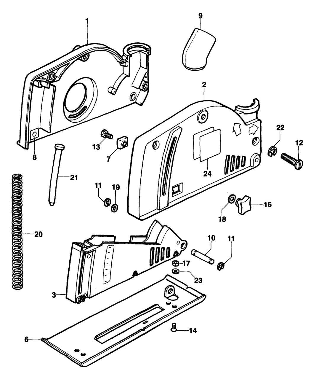 Dewalt DE8501 Type 1 Guard Spare Parts