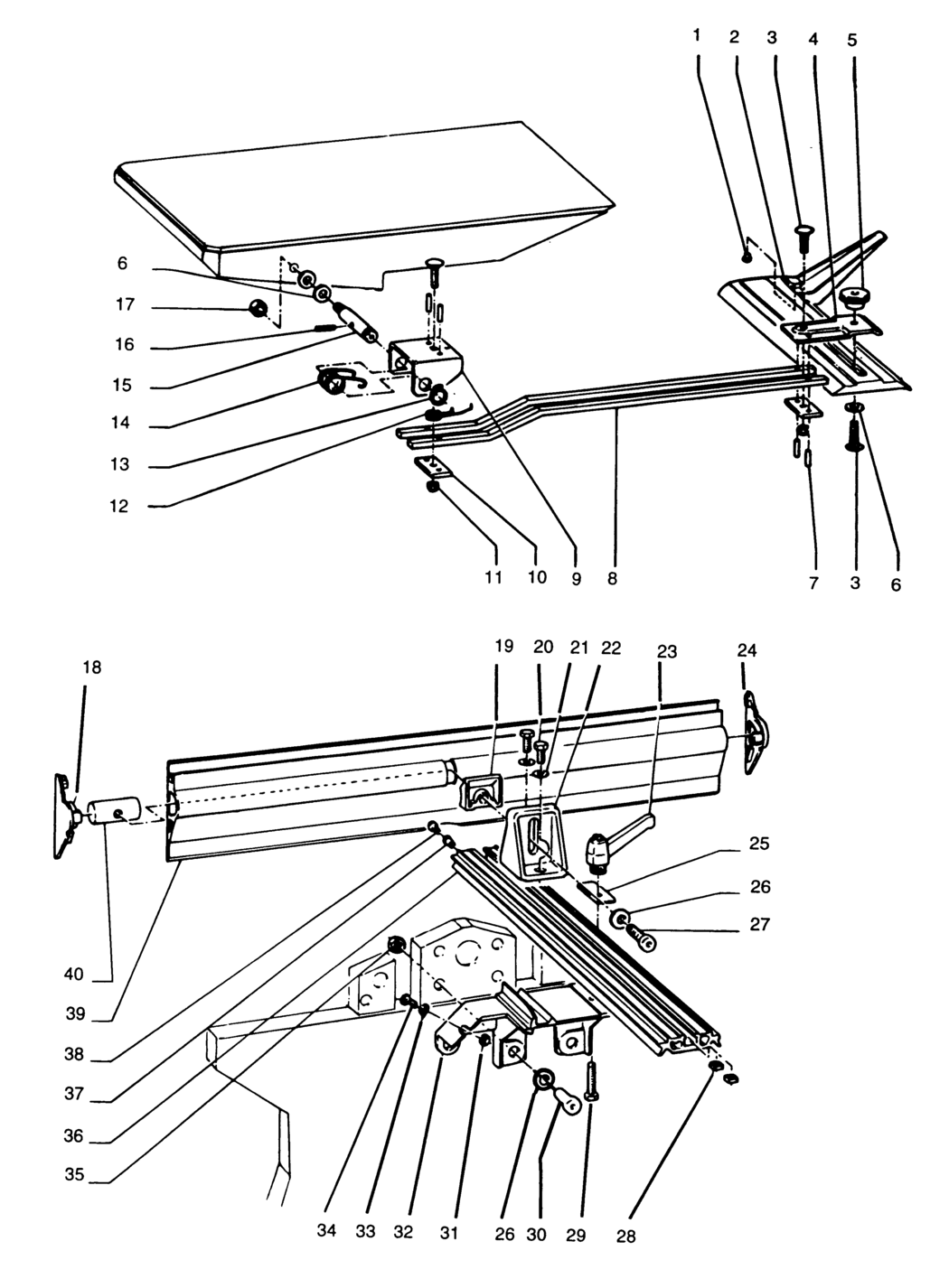 Dewalt DW1150----E Type 1 Planer Thicknesser Spare Parts