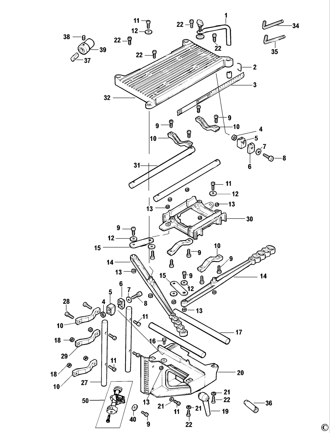 Dewalt DW600 Type 1 Mortising Attach Spare Parts