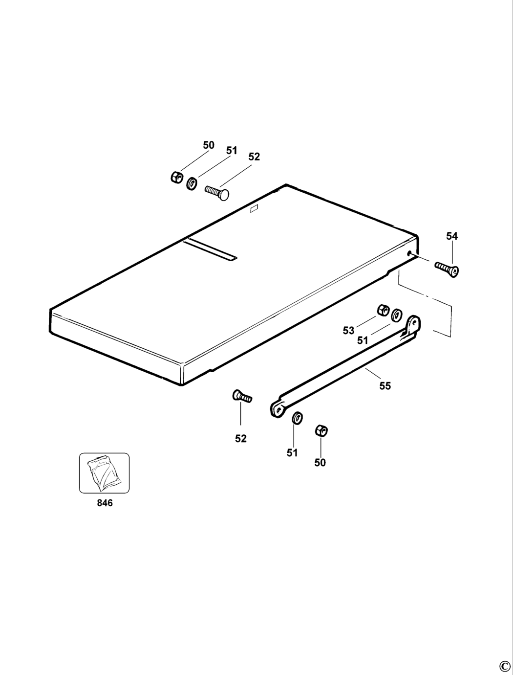 Dewalt D274002 Type 1 Extension Table Spare Parts