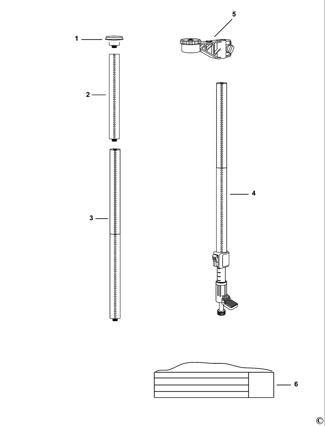 Dewalt DE0882 Type 1 Floor To Ceiling Pole Spare Parts