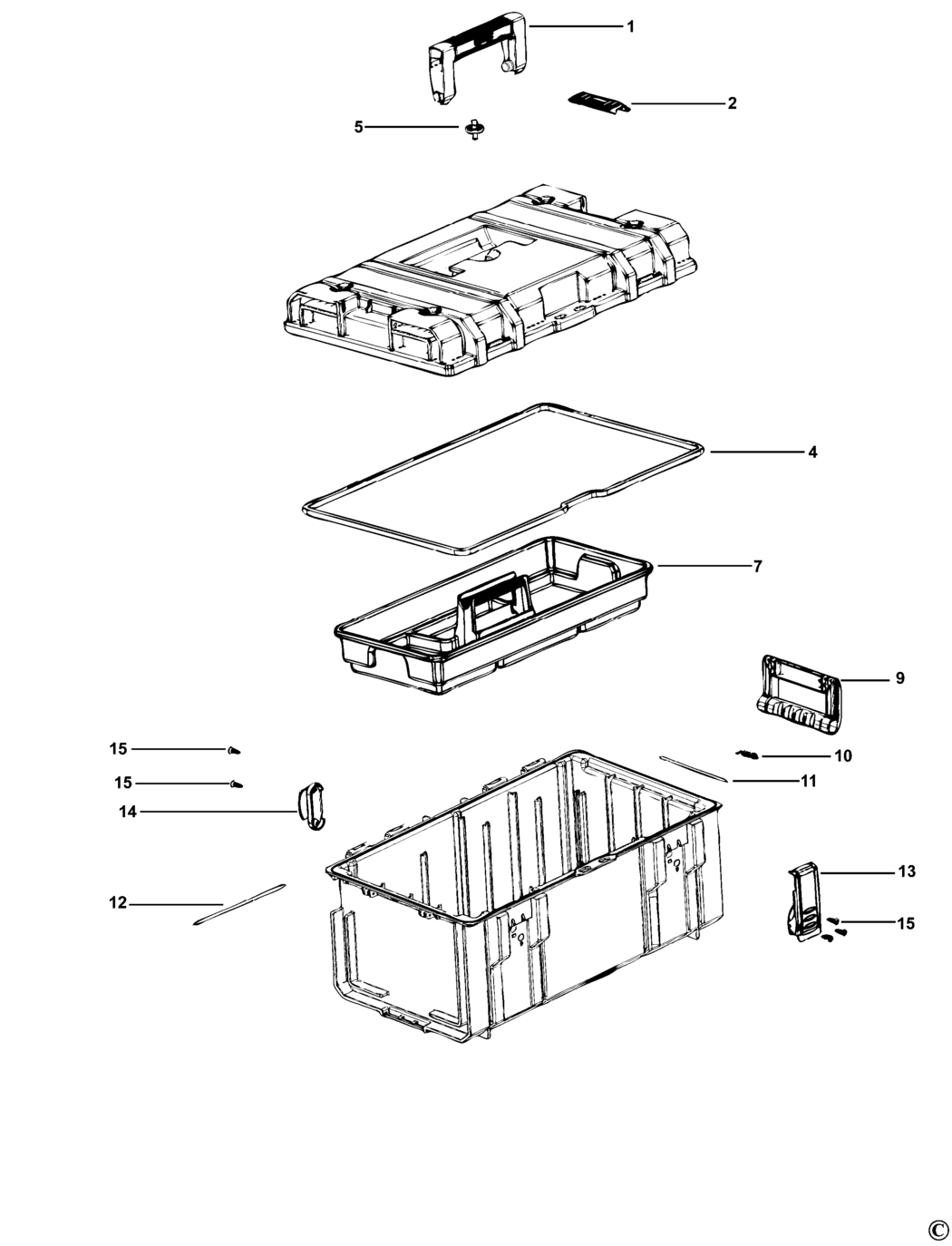 Dewalt DS300 Type 1 Storage Organise Spare Parts