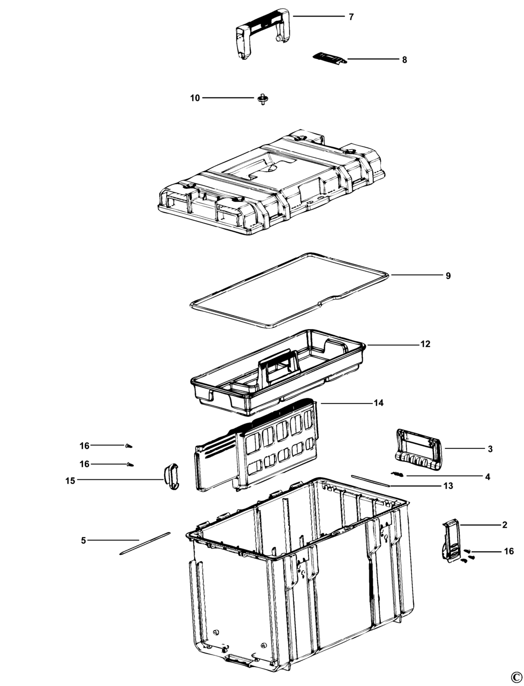 Dewalt DS400 Type 1 Storage Organise Spare Parts