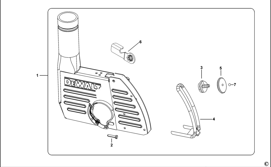 Dewalt DWE46100 Type 1 Dust Extraction Kit Spare Parts