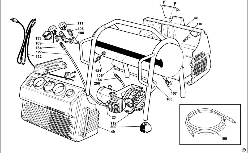 Dewalt DPC6MRC Type 1 Compressor Spare Parts