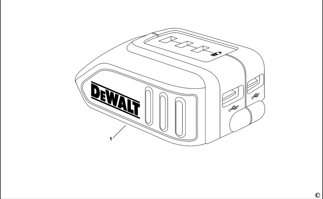 Dewalt DCB090 Type 1 Charger Spare Parts
