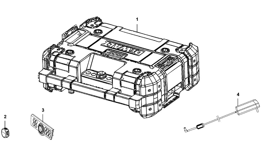 Dewalt DWST1-81079 Type 1 Site Radio Spare Parts
