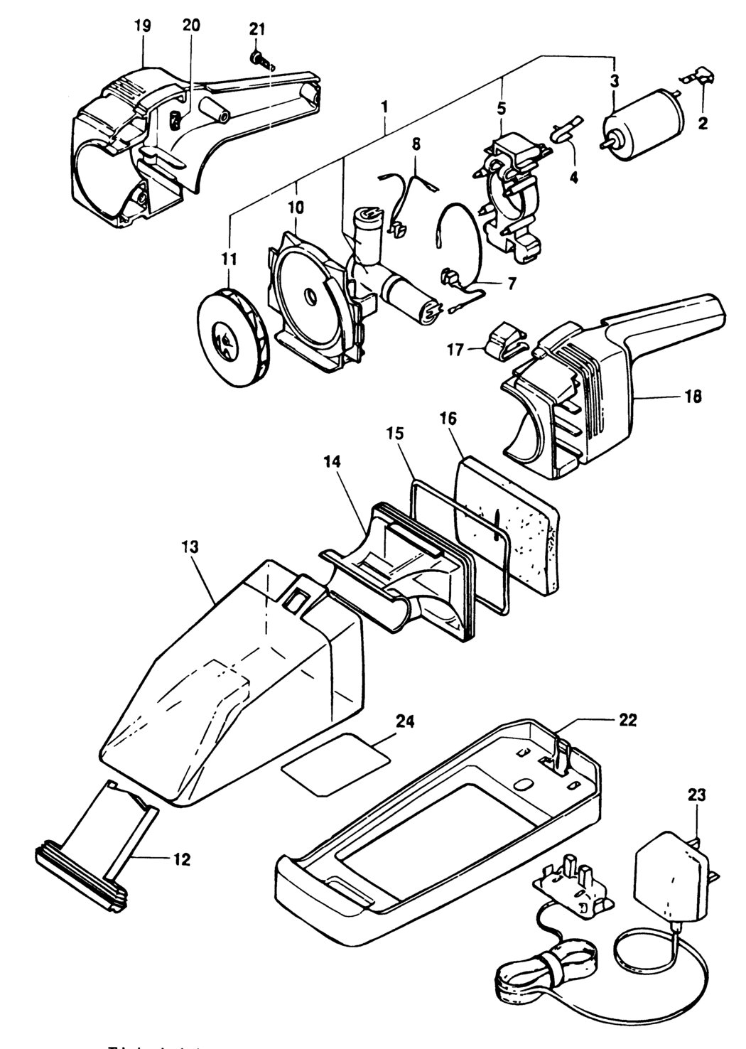 Black & Decker HC220 Type 1 Spillbuster Spare Parts