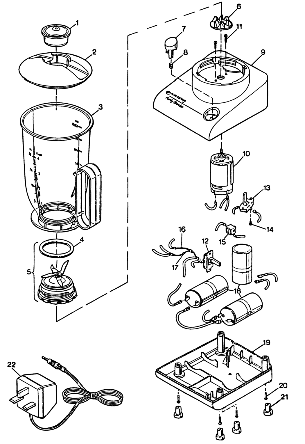 Black & Decker H227 Type 1 Blender Spare Parts