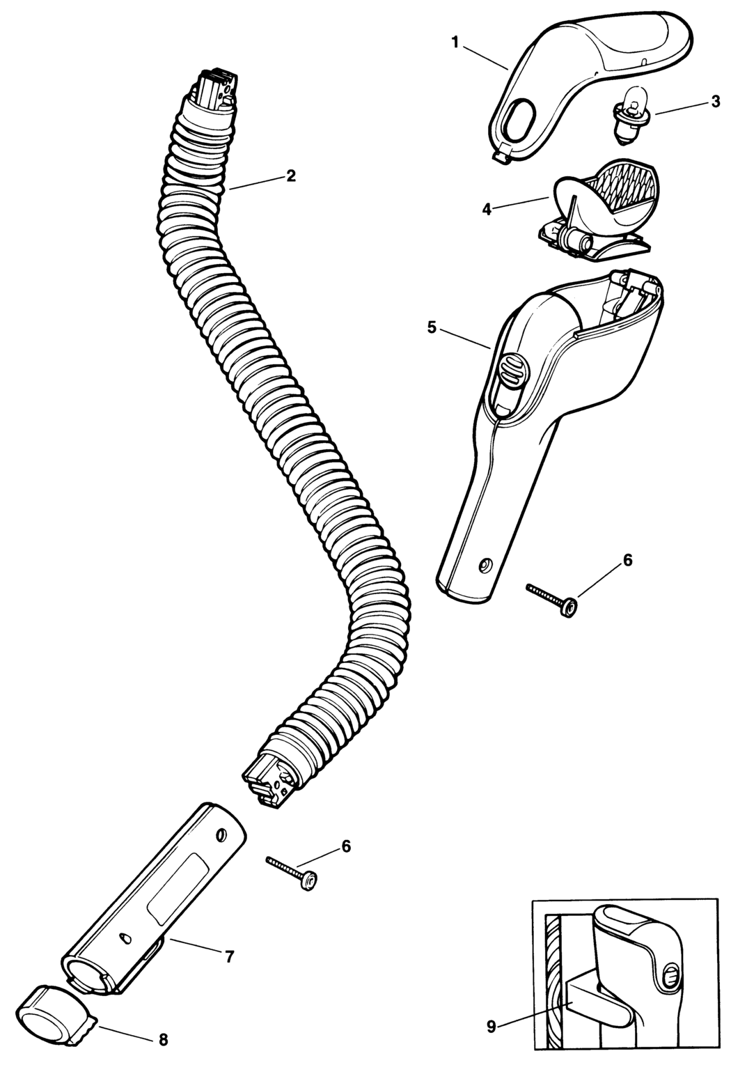 Black & Decker SLB1MQ Type 1 Torch Spare Parts
