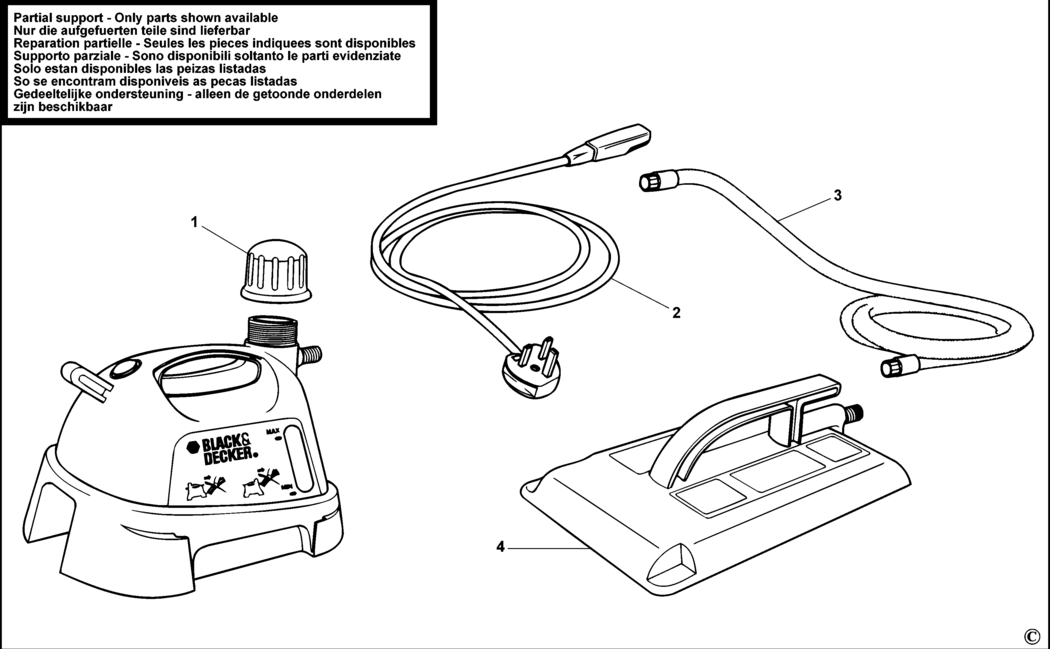 Black & Decker KX3300 Type 1-2 Wallpaper Stripper Spare Parts