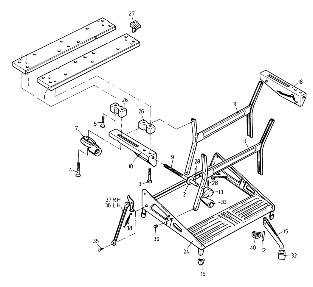 Black & Decker WM626 Type 1 Workmate Spare Parts