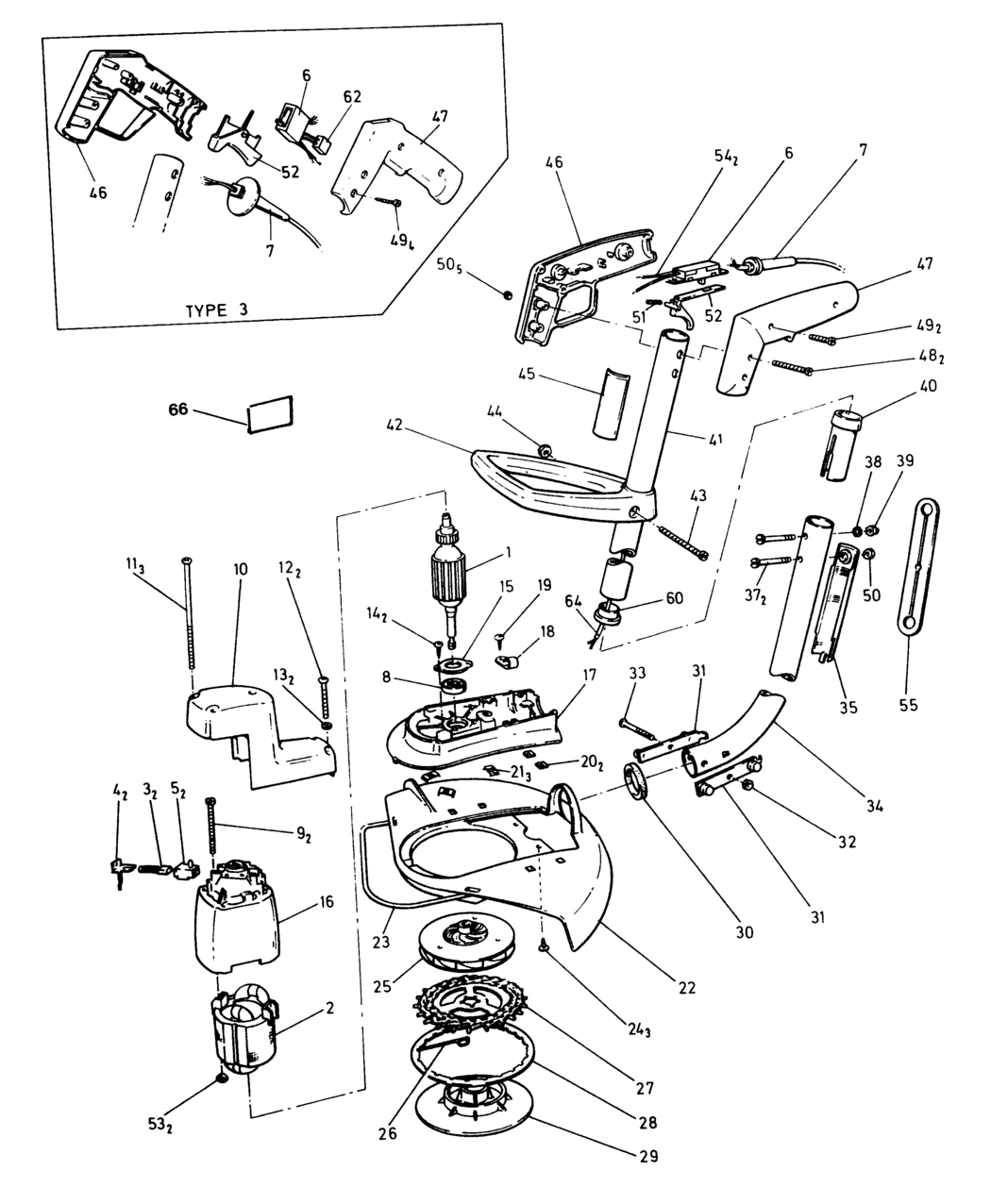 Black & Decker 8209 Type 1 String Trimmer Spare Parts