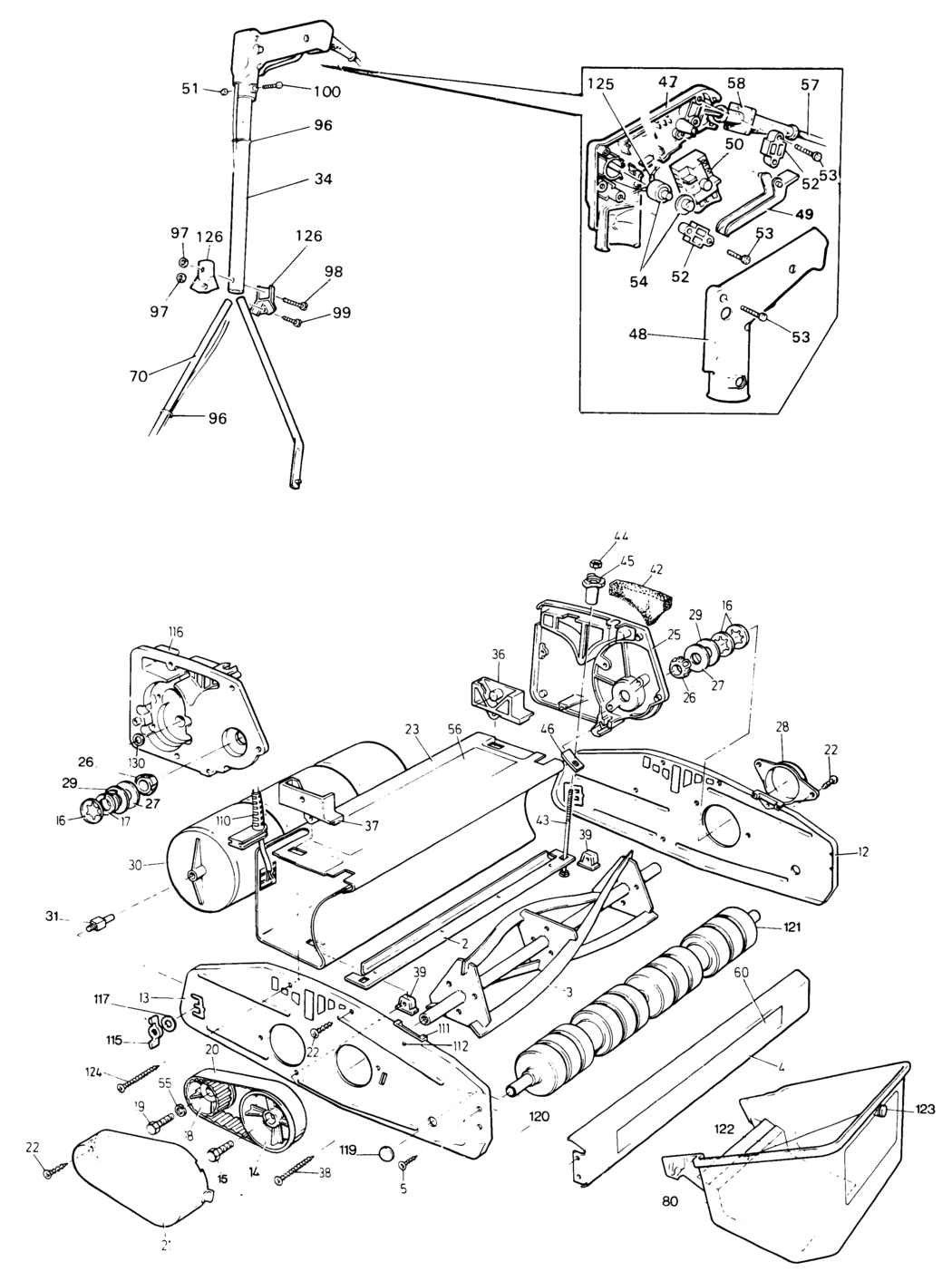 Black & Decker C30P Type 1 Cylinder Mower Spare Parts