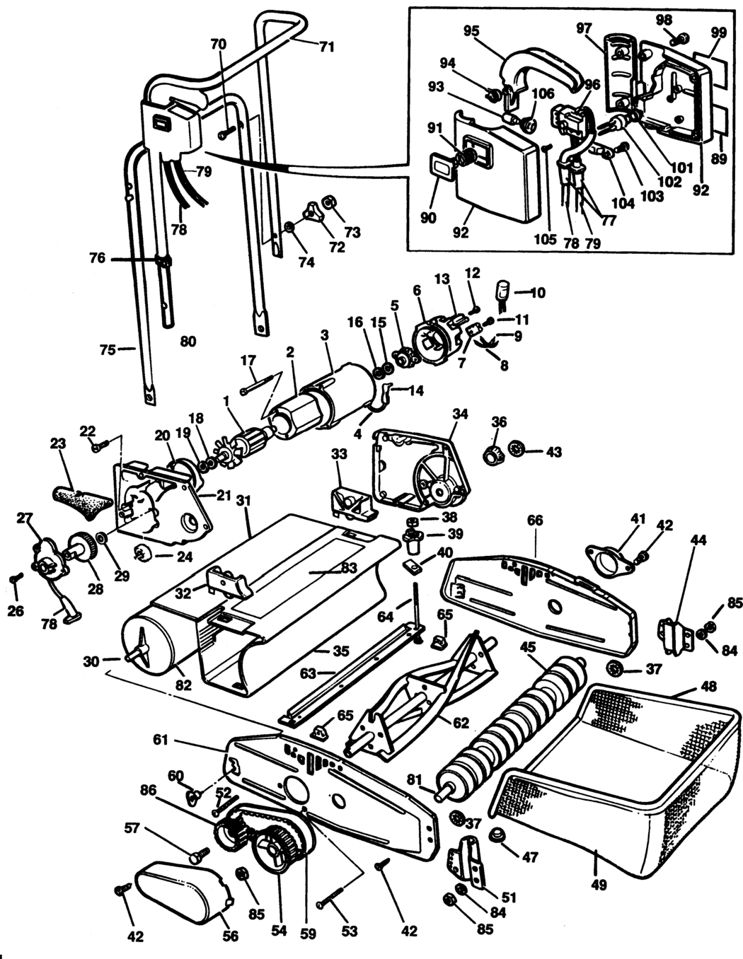 Black & Decker GB300C Type 1 Cylinder Mower Spare Parts