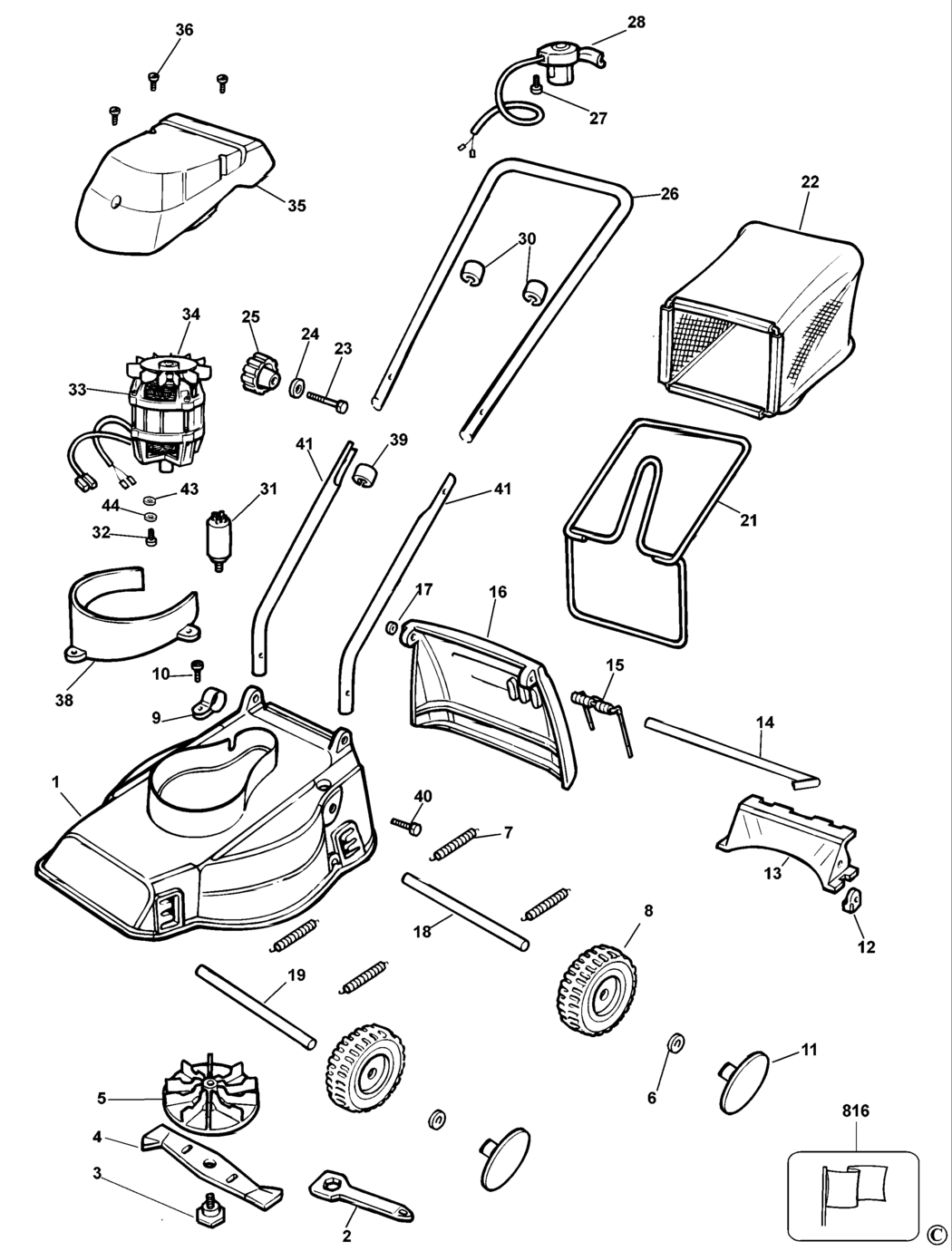 Black & Decker GR280 Type 2 - 3 Mower Spare Parts