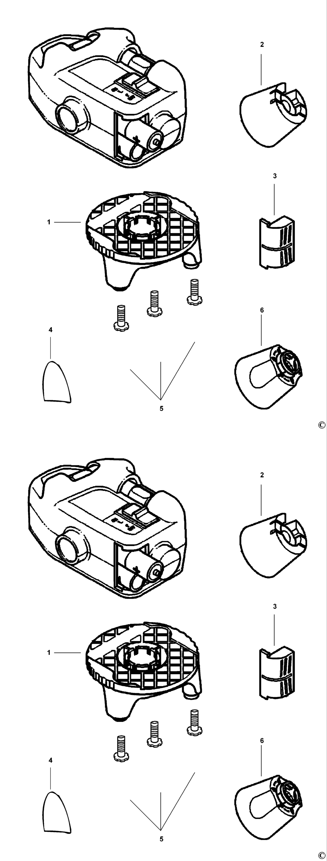 Black & Decker BDL210S Type 1 Laser Spare Parts