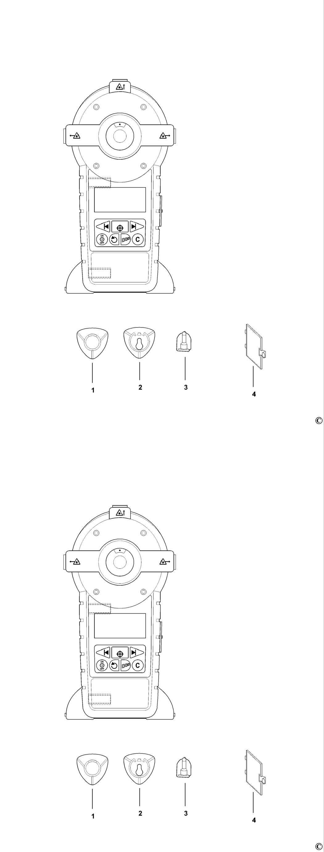 Black & Decker BDL500S Type 1 Laser Spare Parts