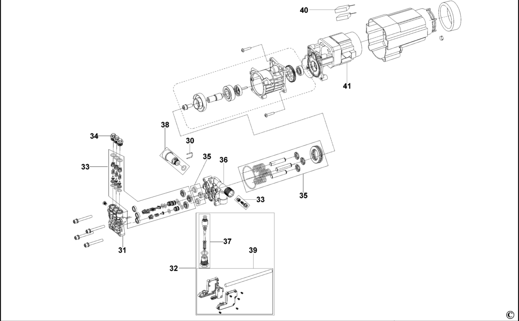 Black & Decker PW1570TD Type 1 Pressure Washer Spare Parts