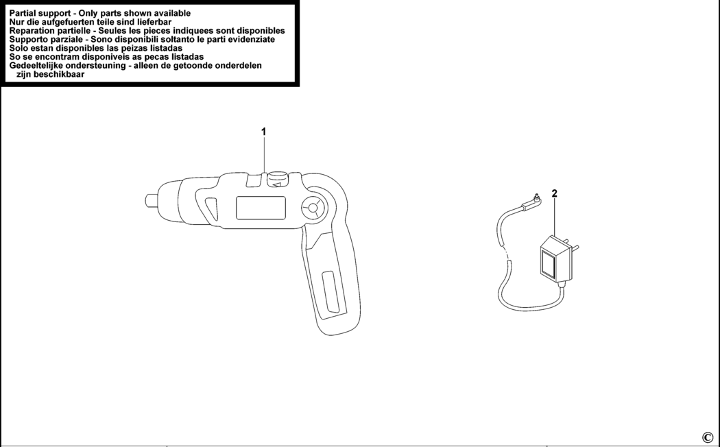 Black & Decker KC36LN Type H1 - H2 Cordless Screwdriver Spare Parts