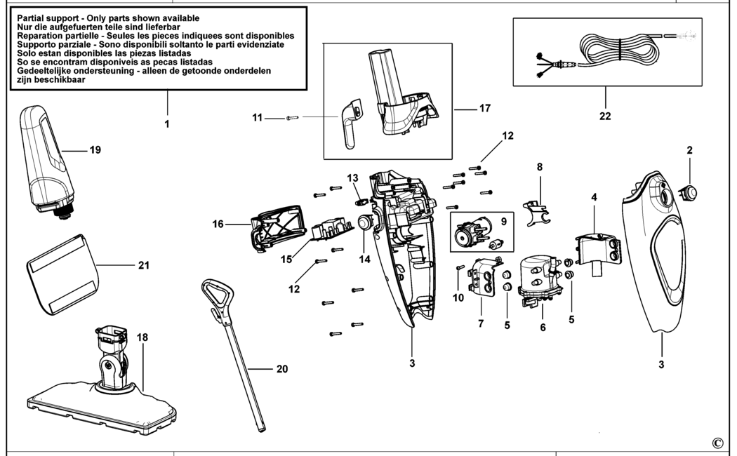 Black & Decker FSM1615 Type 1 Steam Mop Spare Parts