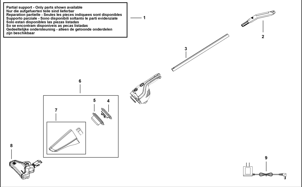 Black & Decker NSVA315J Type 1 Dustbuster Spare Parts