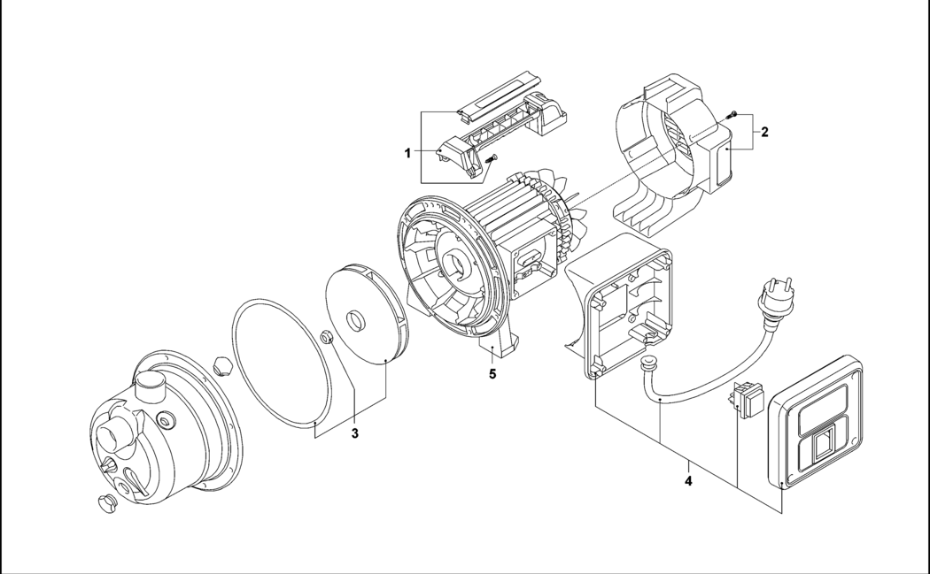 Black & Decker BXGP800XE Type 1 Pump Spare Parts