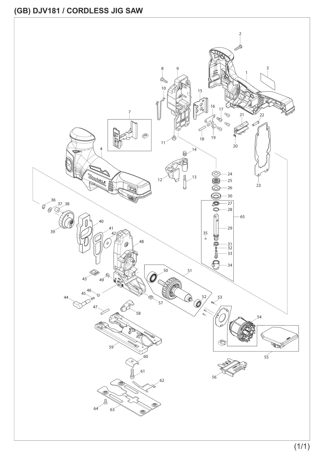 Makita jig saw parts outlet
