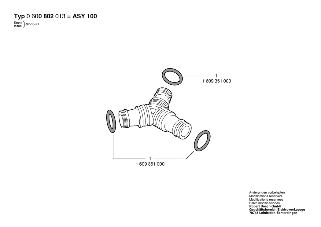 Bosch ASY 100 / 0600800013 / --- Spare Parts